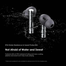 Oraimo OEB-E108DC FreePods Pro Plus Hybrid ANC True Wireless Earbuds - Silver image