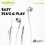 Oraimo OEP-E11 Bass Stereo In Ear Earphone - White image