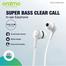 Oraimo OEP-E26 Bass Stereo In Ear Earphone - White image