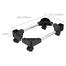 Orico CPB4- BK-BP Computer Host Bracket with Wheels image