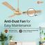 Orient 48 Inch Gratia Shine Ceiling Fan Topaz Gold image