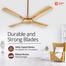 Orient 48 Inch Quadro Ornamental Ceiling Fan Golden Chocolate image