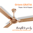 Orient 56 Inch Gratia Ceiling Fan Topaz Gold Mettalic Copper image