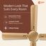Orient 56 Inch Quadro Ornamental Ceiling Fan Golden Chocolate image