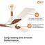 Orient 56 Inch Wendy Ceiling Fan Pearl White - Walnut image