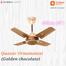 Orient Quasar Ornamental 24 Inch Ceiling Fan Golden Chocolate image