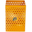 PH Metal Yellow-Orange Dotted Square Pen Holder image