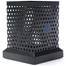 PH Metallic Black Dotted Square Pen Holder with Base image