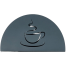 PH Sleek Gray Coffee Cup Tissue Holder image