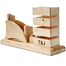 PH T and J Wooden Desk Pen Holder with Card Holder image