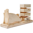 PH T and J Wooden Desk Pen Holder with Card Holder image