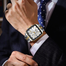 POEDAGAR 866 Luxury Square Chronograph Men’s Watch image