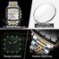 POEDAGAR 866 Luxury Square Chronograph Men’s Watch image