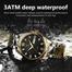 POEDAGAR Luxury Luminous Date Week Men's Stainless Steel Quartz Watch image