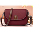 PU Leather Crossbody Hand Bag For Women - Maroon image