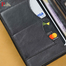 Pa-Your Shoe Black Double Chamber Long Wallet image