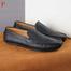 Pa-Your Shoe Classic Black Genuine Leather Driving Loafer image