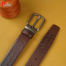 Pa-Your Shoe Deep Brown Leather Belt image