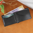 Pa-Your Shoe Handmade Black Bifold Wallet HB image