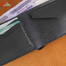 Pa-Your Shoe Handmade Black Bifold Wallet HB image