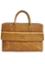 Pale Brown Slim Leather Laptop Bag image