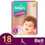 Pampers Active Belt System Baby Diapers L size (9-14 kg) 18 Pcs image