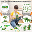 Panlos 12 in 1 Tyrannosaurus Dinosaur Toy Model Educational Carton Kids 577 Piece Building Blocks Brick Set image