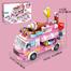 Panlos 553 Pcs Ice Cream Truck Building Lego for Girls 12 in 1 City Building Block for Kids 25 Play Style image