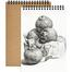 Paper Tree Spiral Sketch, art, drawing Book, cartridge paper (40 sheets/80 page) - PACK OF 10 PCS image