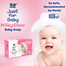 Parachute Just For Baby - Milky Glow Saffron and Milk Soap Pack of 2 Combo (75g x 2) image