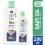 Parachute Just for Baby - Baby Oil 200ml (Baby Wash 100ml FREE) image