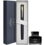 Parker XL BLACK Fountain pen with Black Parker Ink Gift Item image