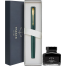 Parker XL Green Fountain Pen With Black Parker Ink Gift Item image