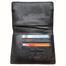 Passport Wallet - Travel Document Holder with RFID Blocking/Card Passport Holder Black Colour image