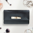 Pastich Stone-Cut Leather Long Wallet Women image