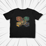 Pathok Point Harry Potter Hogwarts Houses Vintage Crest Black T-Shirt image