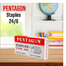 Pentagon Stapler Pin 24/6 (4pcs Set) image