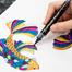 Pentel Dual Metallic Brush-Black Plus Metallic Red image