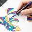 Pentel Dual Metallic Brush-Violet Plus Metallic Blue image