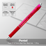 Pentel Feel IT 0.7mm Ball Pen Red Ink - 1 Pcs image