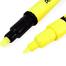TAIWAN Twin Tip Illumina Flex Highlighter Flexible Chiset and Fine Tip - Yellow image
