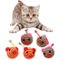 Pet Cat Toys Lovely Stripe Nylon Rope Round Ball Mouse Long 1Pcs (Any Color) image