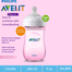 Philips Avent Baby Feeder Natural Ultra Soft and Flexible Pink Feeding Bottle for 1 month Plus 1 Bottle 260 ml image