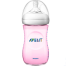 Philips Avent Natural Feeding Bottle 260ml Pink 1 Month Plus (UK) image