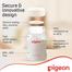Pigeon Wide Neck PP Breast Milk Storage Bottle (160ml) with Sealing Disk - White (3pcs-set) image