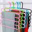 Plastic 5 Layers Trouser Hanger, Hijab Hanger For Cloth Hanging 3Pcs=Multicolor - Hanger image