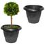 Mixed Color Plastic Planter Tub - 8 Inch 1 Pcs image