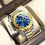 Poedagar 875 Stainless Steel Quartz Fashion Watch Men's For-Silver/Gold image