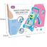 Popular baby stroller, walking car, toy, baby early education, educational intelligence, multi-function music, trolley manufacturer's direct sales image