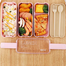 Portable 3-Compartment Tiffin Box Lunch Box (Multicolor) image